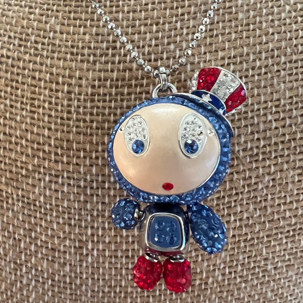 Swarovski Erika Patriotic long pendant
